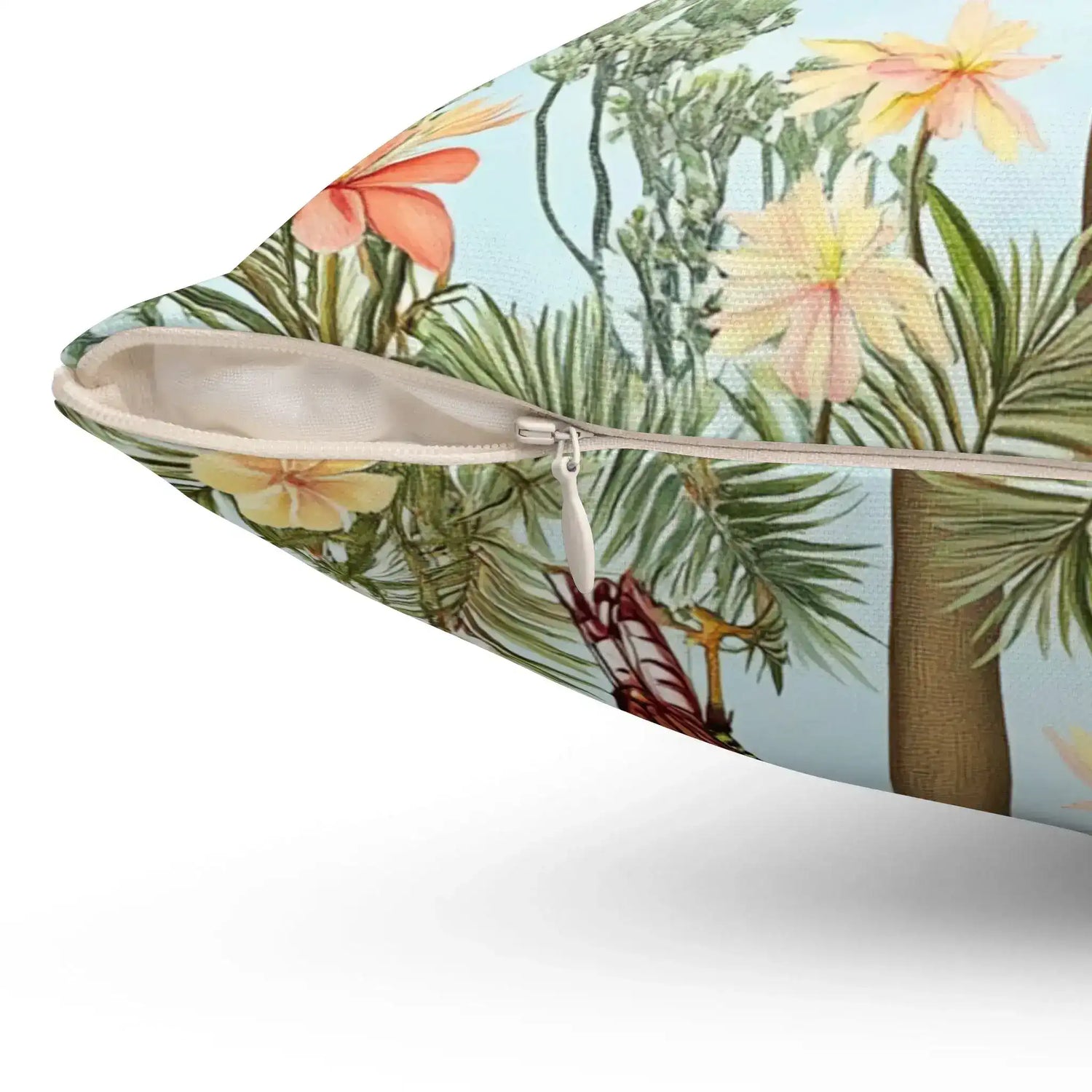 Tropical Paradise Palm Throw Pillow