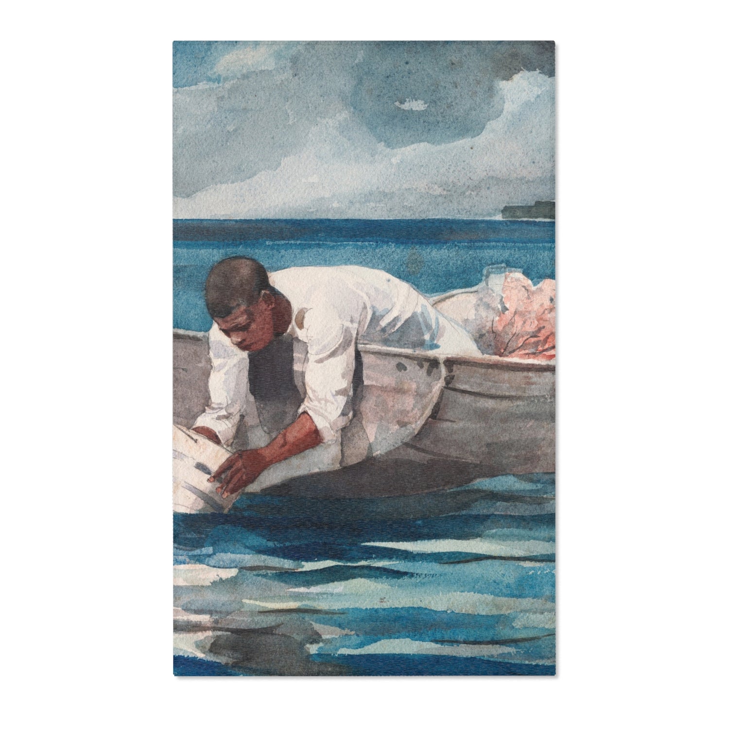 The Water Fan - Winslow Homer Area Rug