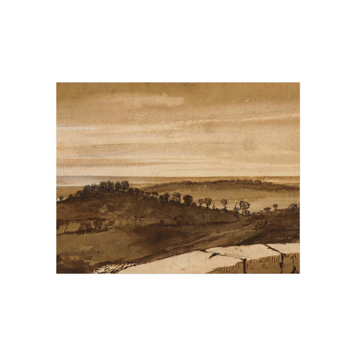 Panorama from the Sasso - Claude Lorrain Fine Art Poster