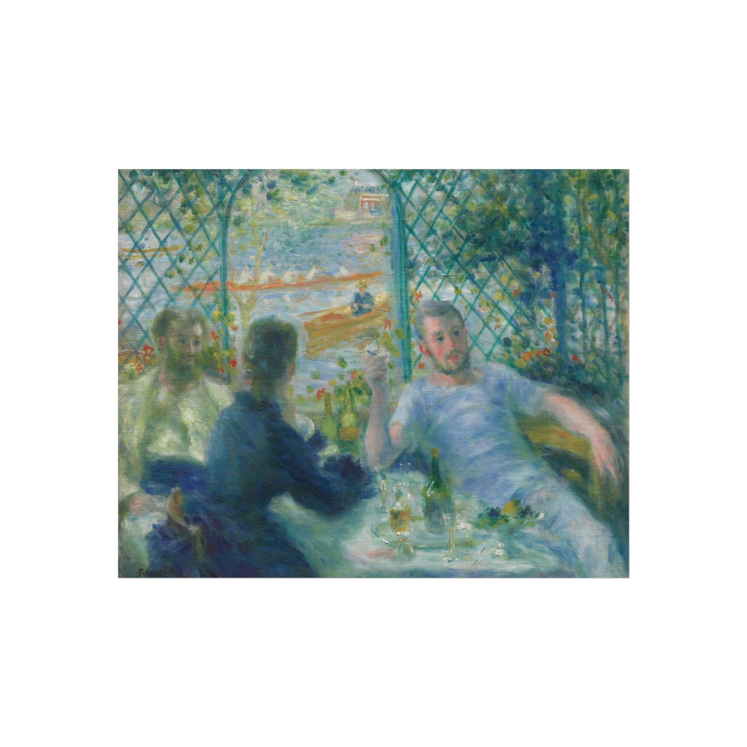 Pierre-Auguste Renoir - Lunch at the Restaurant Fournaise (The Rowers' Lunch) | Fine Art Poster
