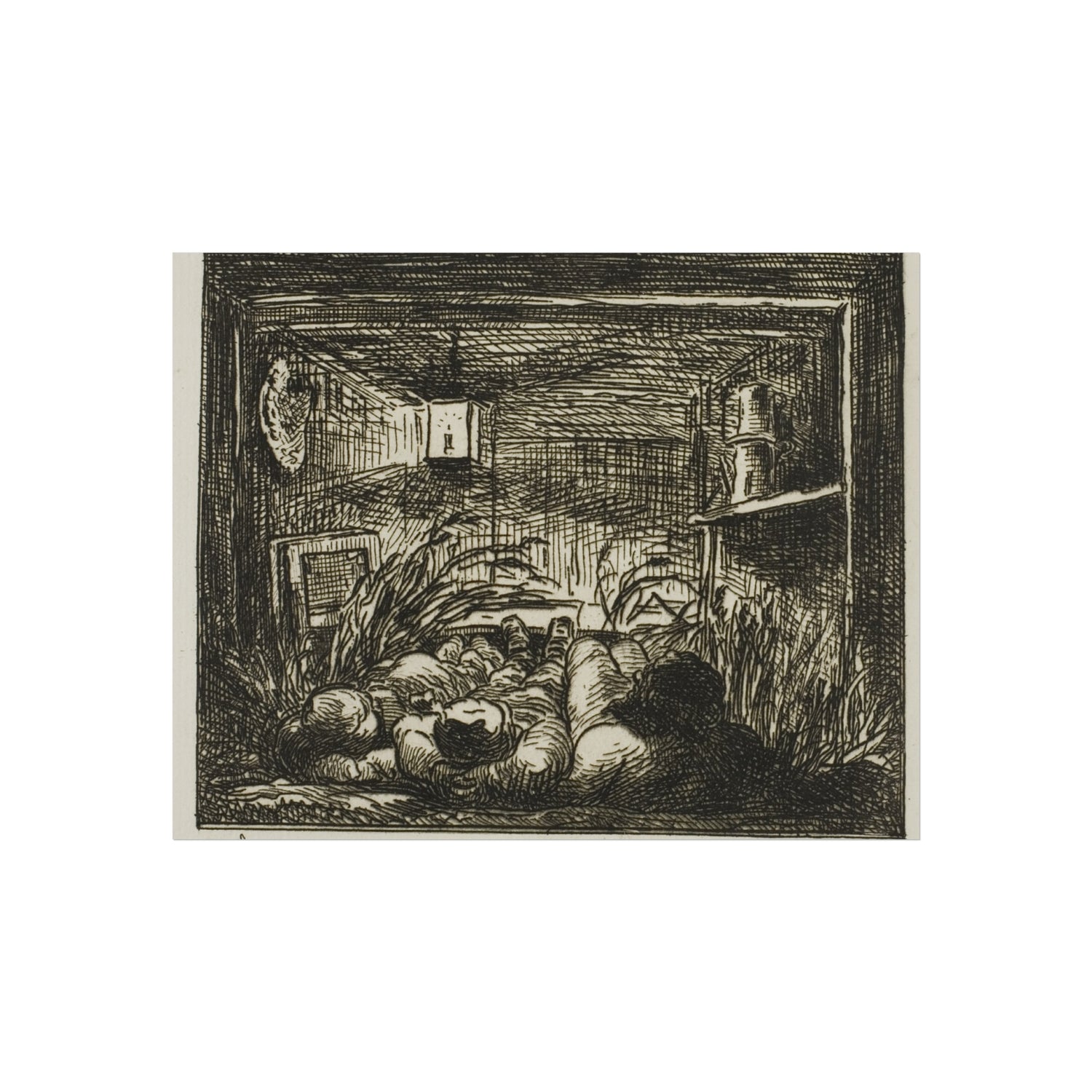 Bedding Down on the Boat - Charles François Daubigny Fine Art Poster