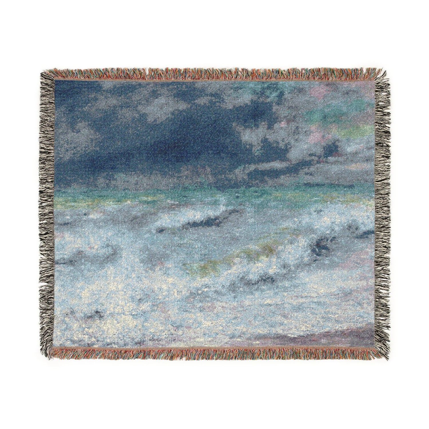 Seascape - Pierre-Auguste Renoir Tapestry Blanket