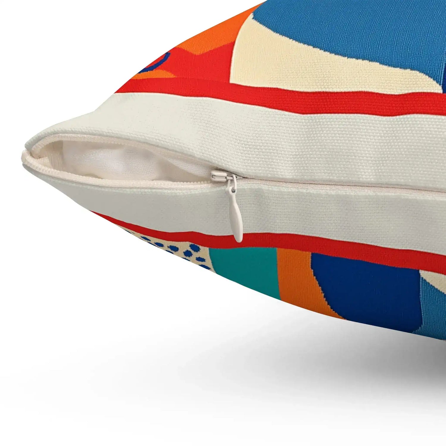 Maximalist Abstract Geometric Throw Pillow