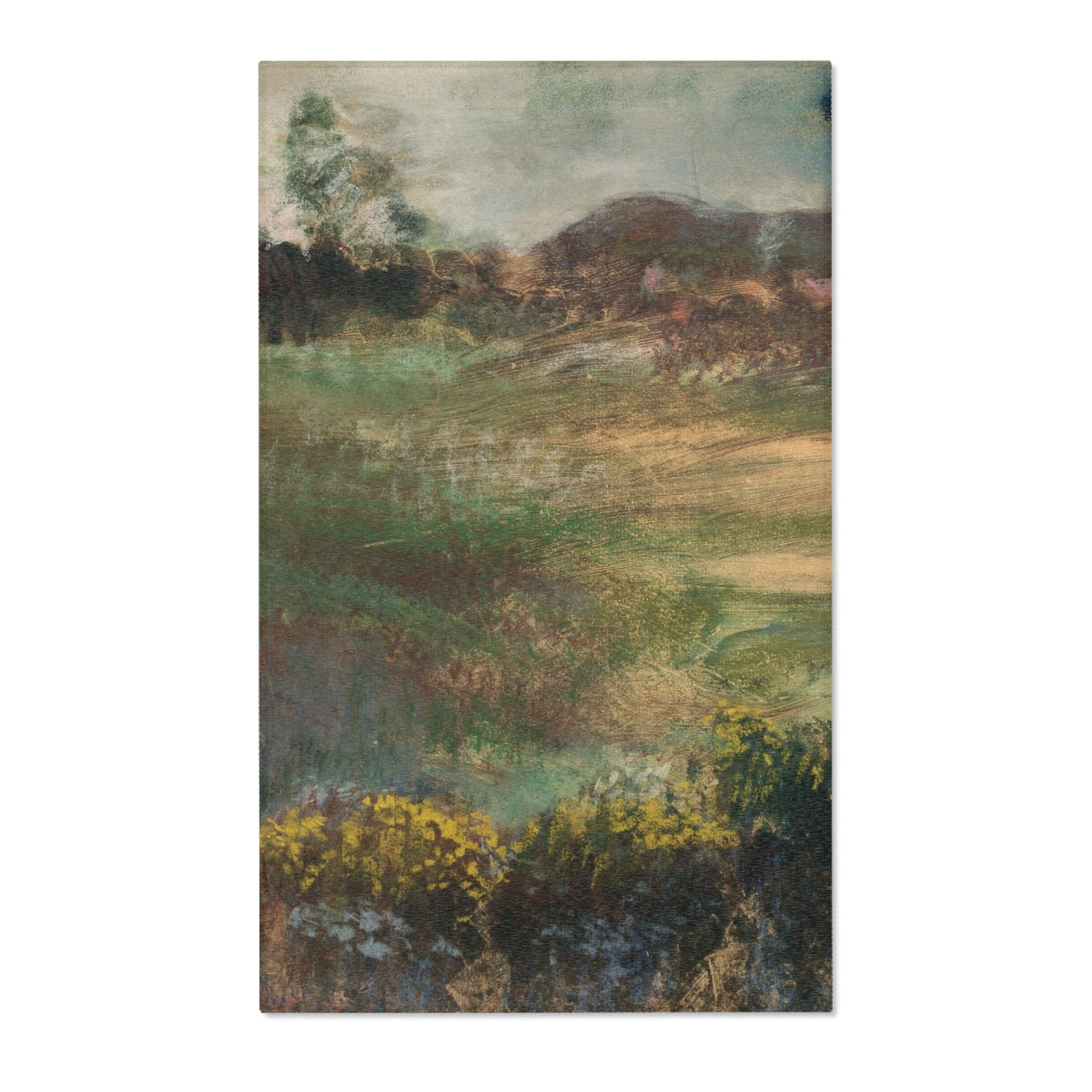 Landscape with Smokestacks - Hilaire Germain Edgar Degas Area Rug