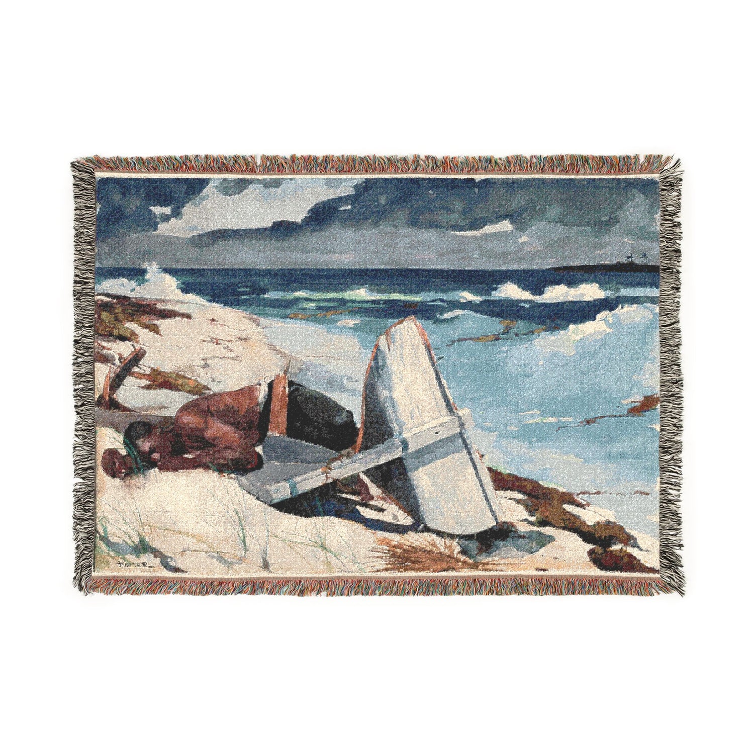 After the Hurricane, Bahamas - Winslow Homer Tapestry Blanket