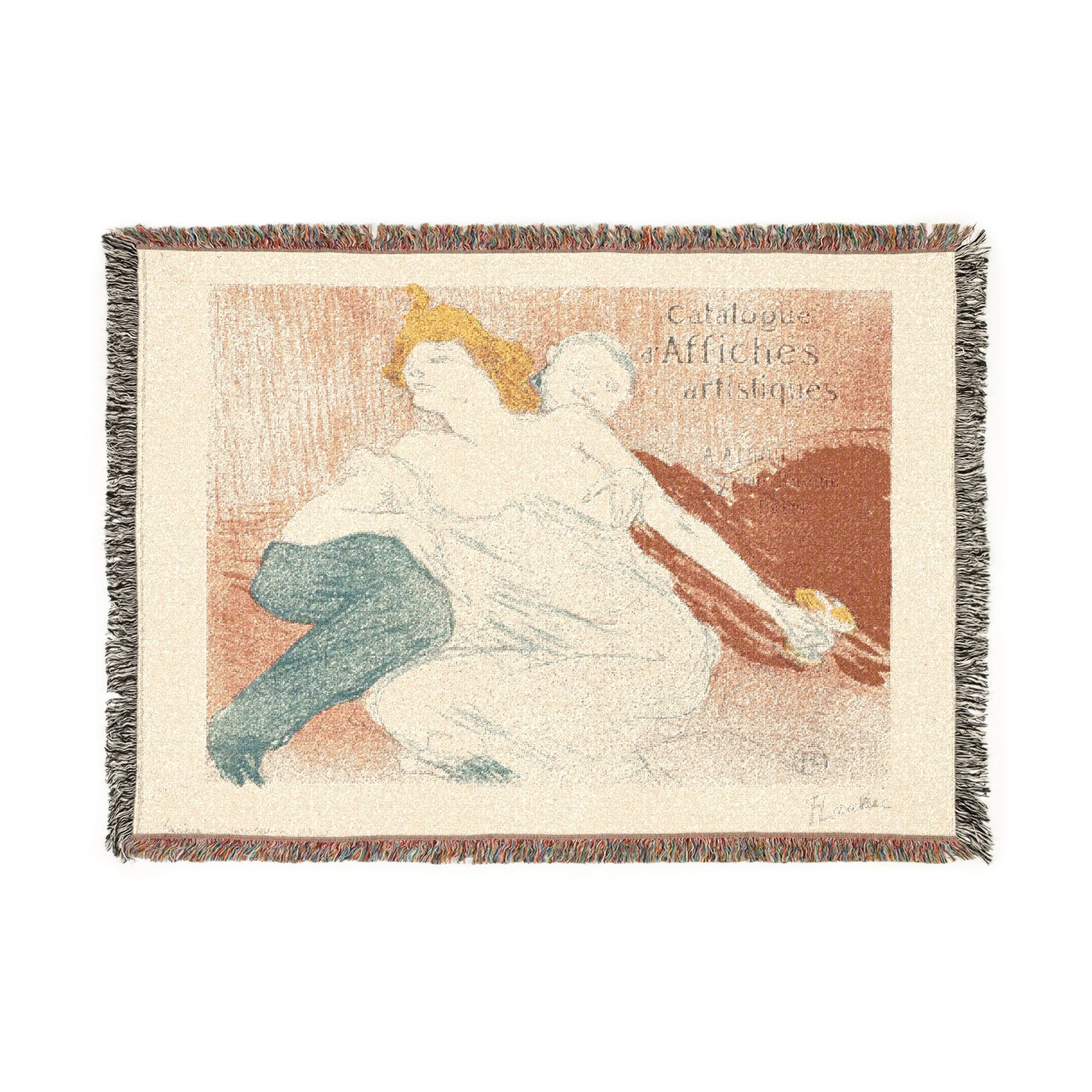 Debauchery - Henri de Toulouse-Lautrec Tapestry Blanket