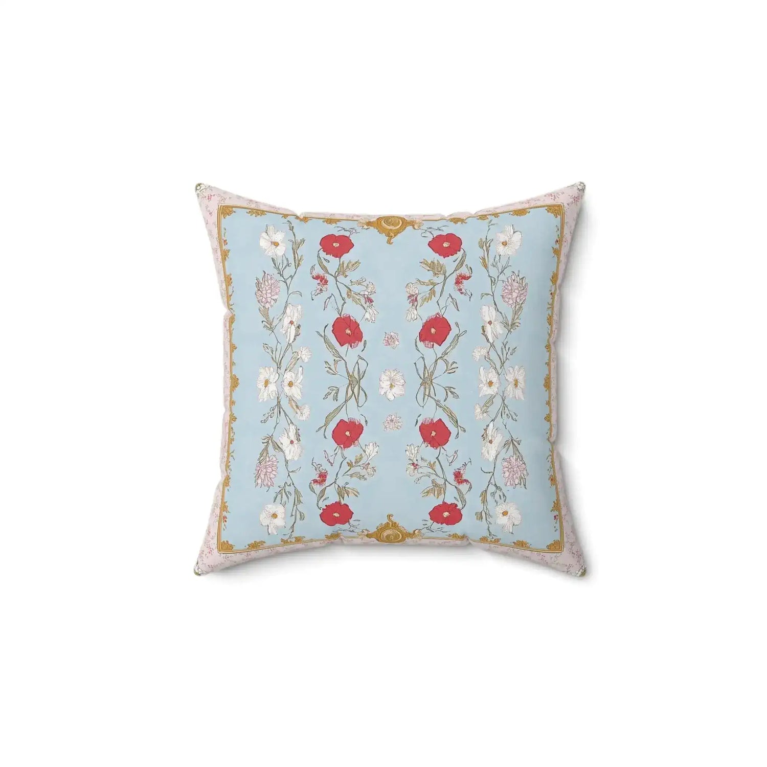 Rococo Rose Medley Throw Pillow