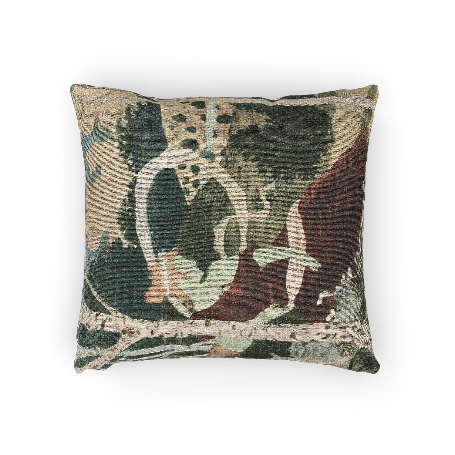 Dans les Bois - Eugène Grasset Pillow