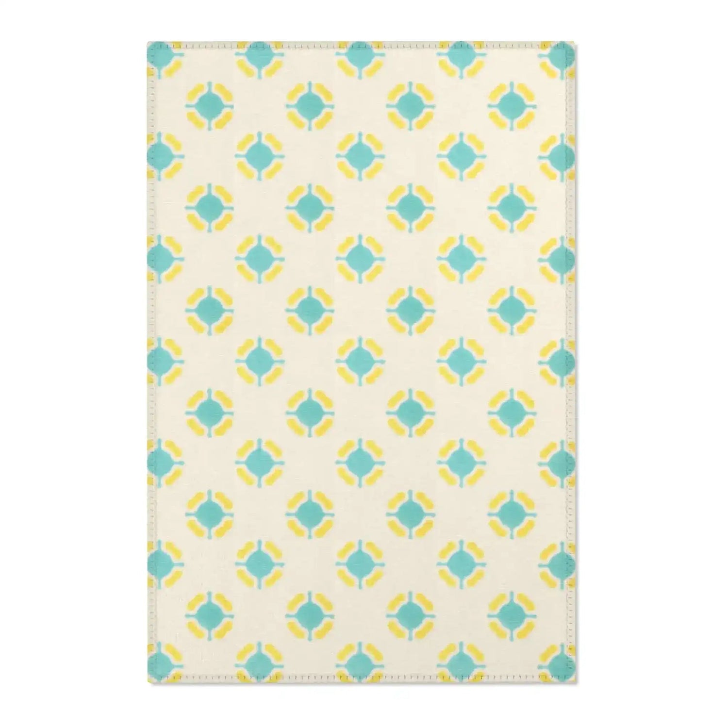 Pastel Floral Medallion Accent Rug