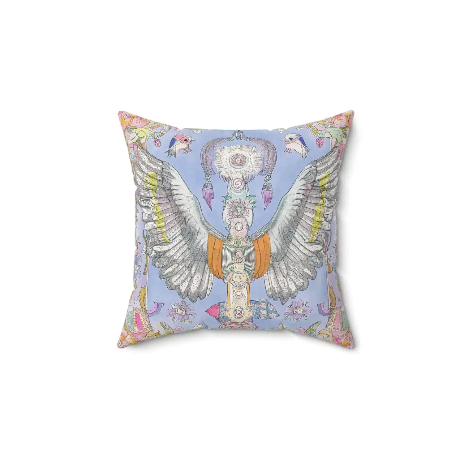 Celestial Dreambird Throw Pillow