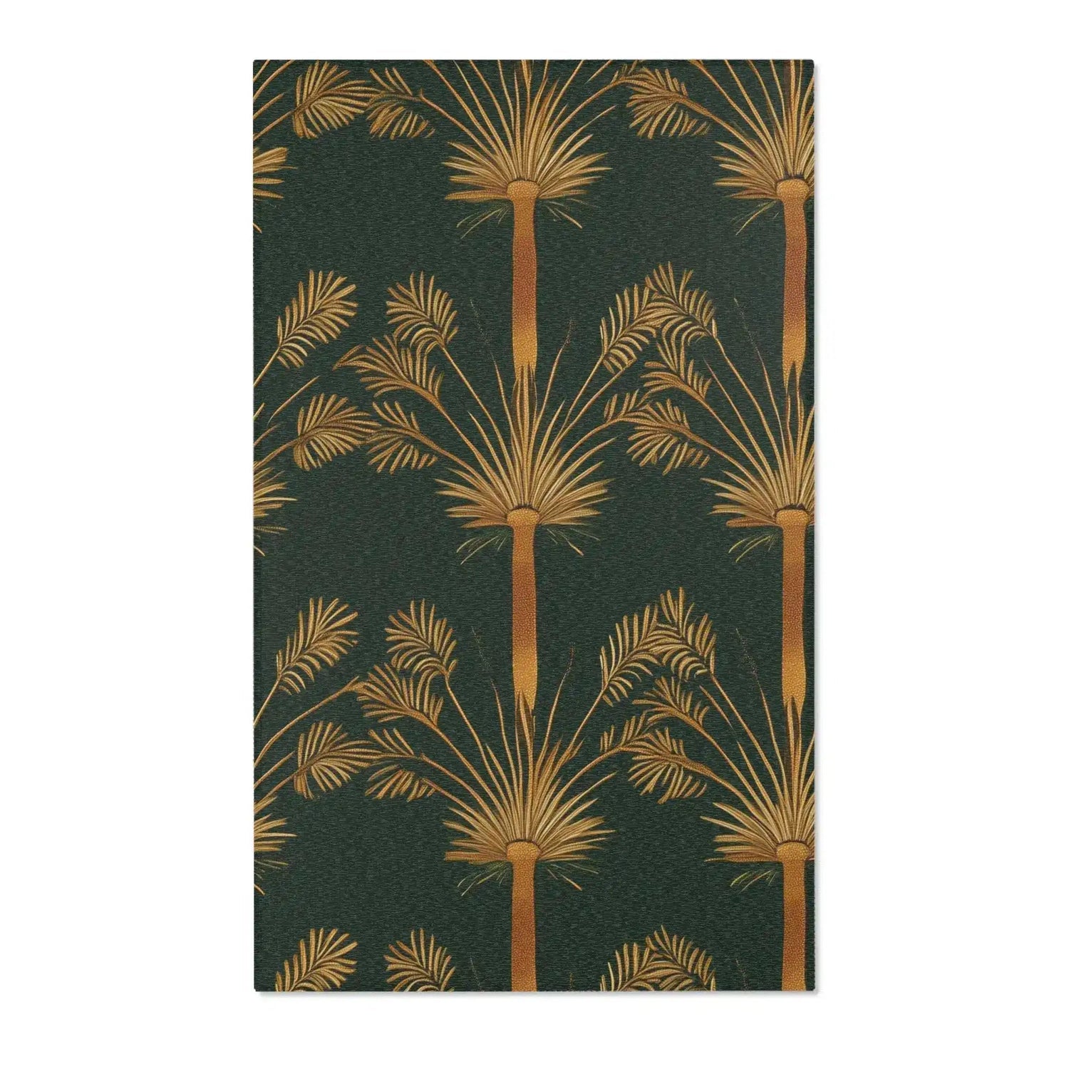 Golden Palm Noir Accent Rug