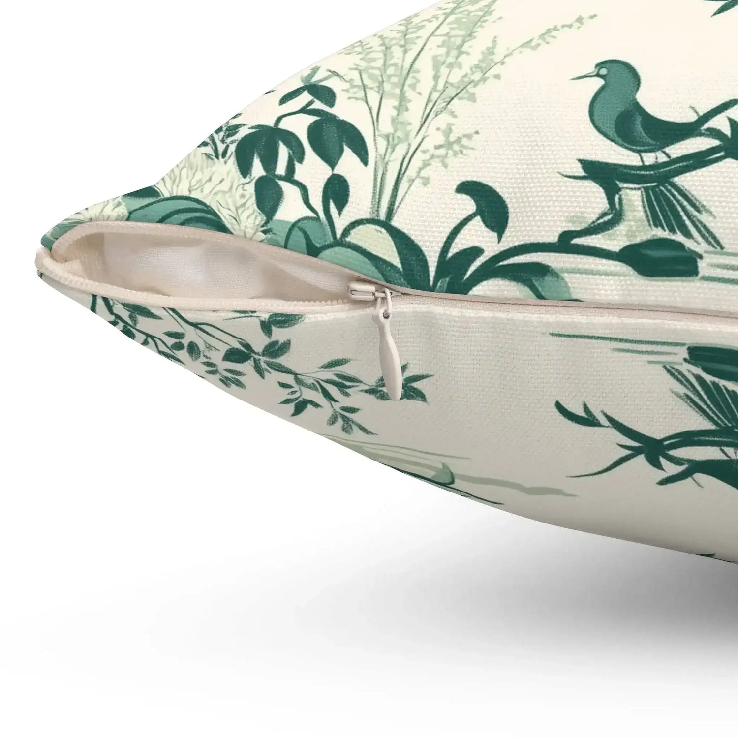 Tranquil Pavilion Toile Throw Pillow