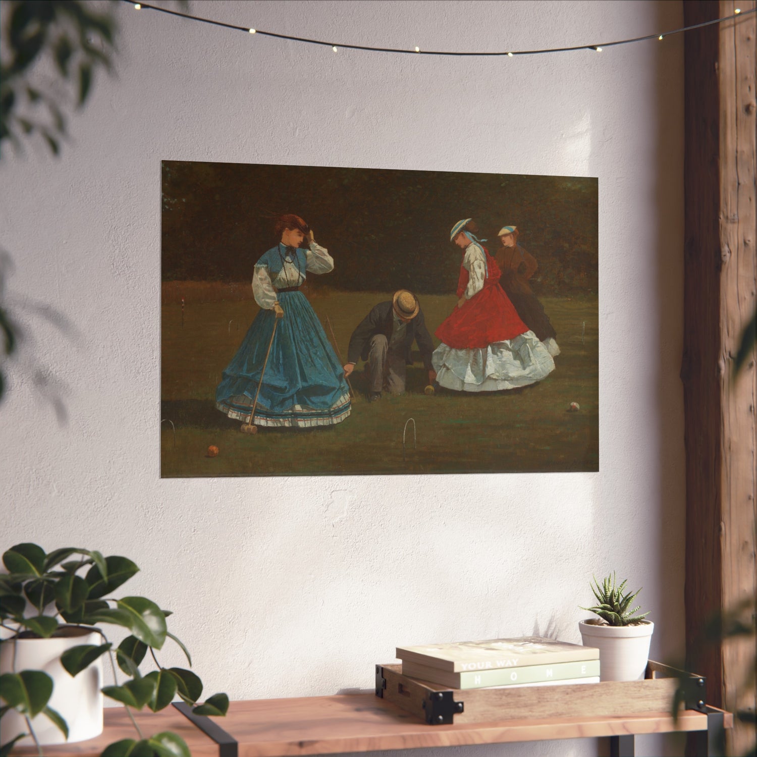 Croquet Scene - Winslow Homer Fine Art Poster