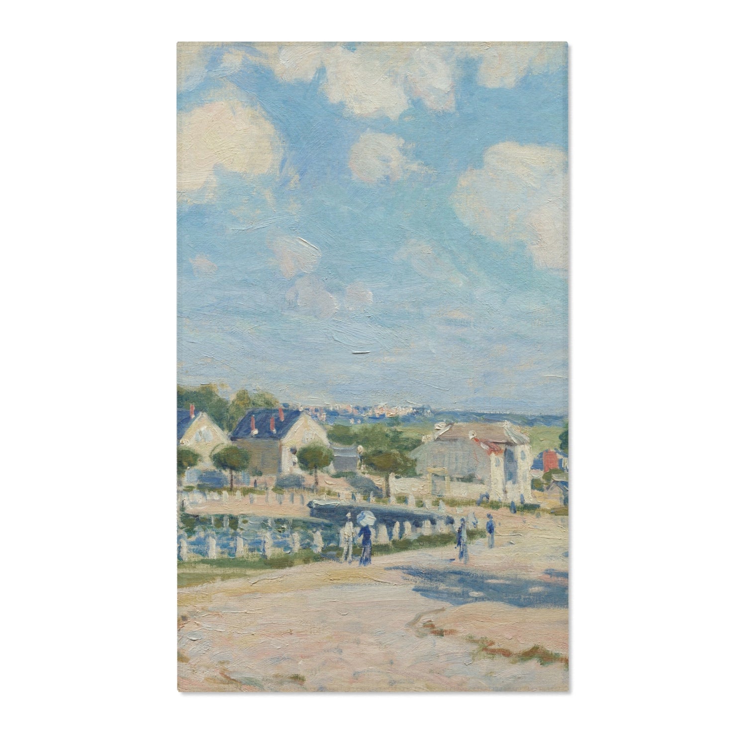 Watering Place at Marly - Alfred Sisley Area Rug