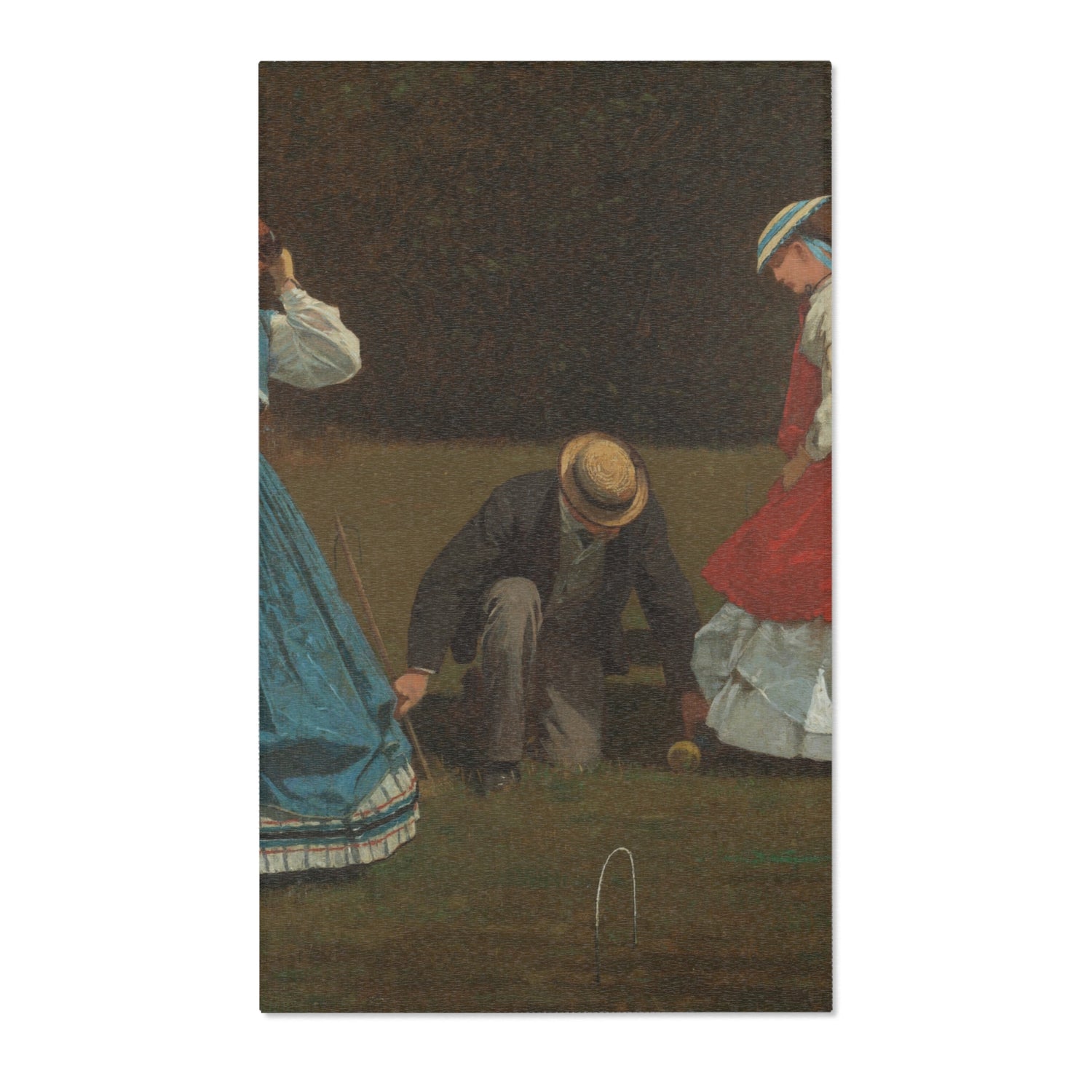 Croquet Scene - Winslow Homer Area Rug