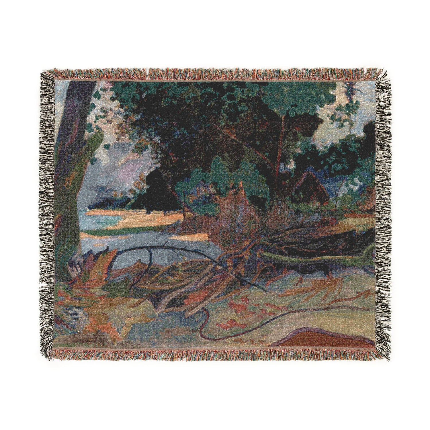 The Hibiscus Tree - Paul Gauguin Tapestry Blanket