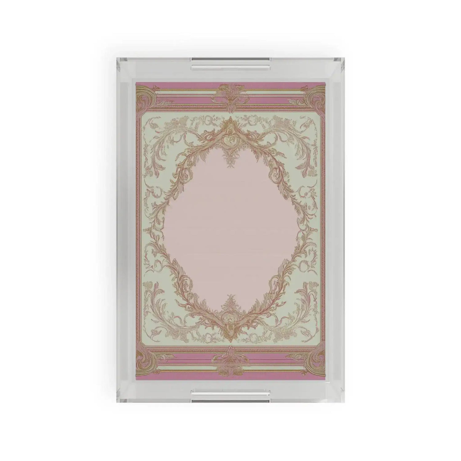 Opulent Floral Frame Serving Tray