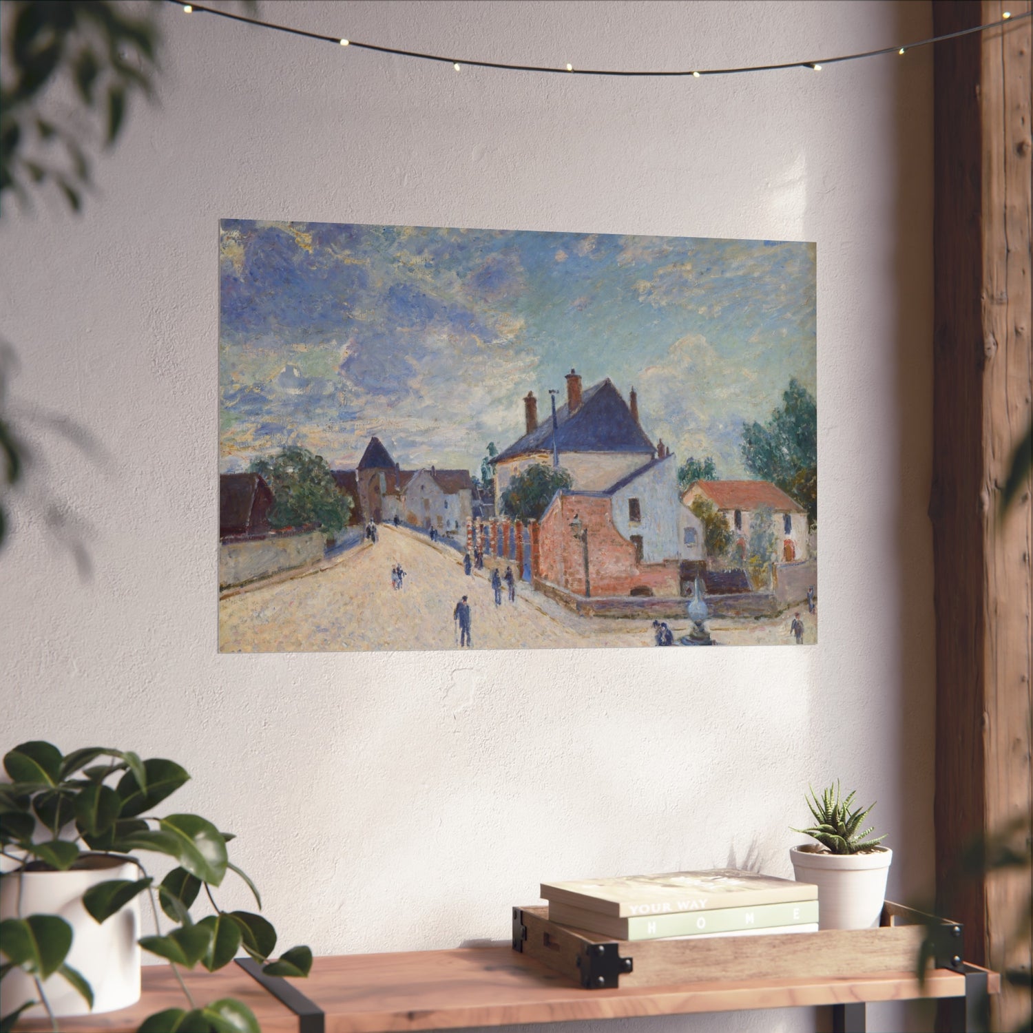 Street in Moret - Alfred Sisley Fine Art Poster