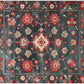 Midnight Floral Trellis Hand Tufted Rug