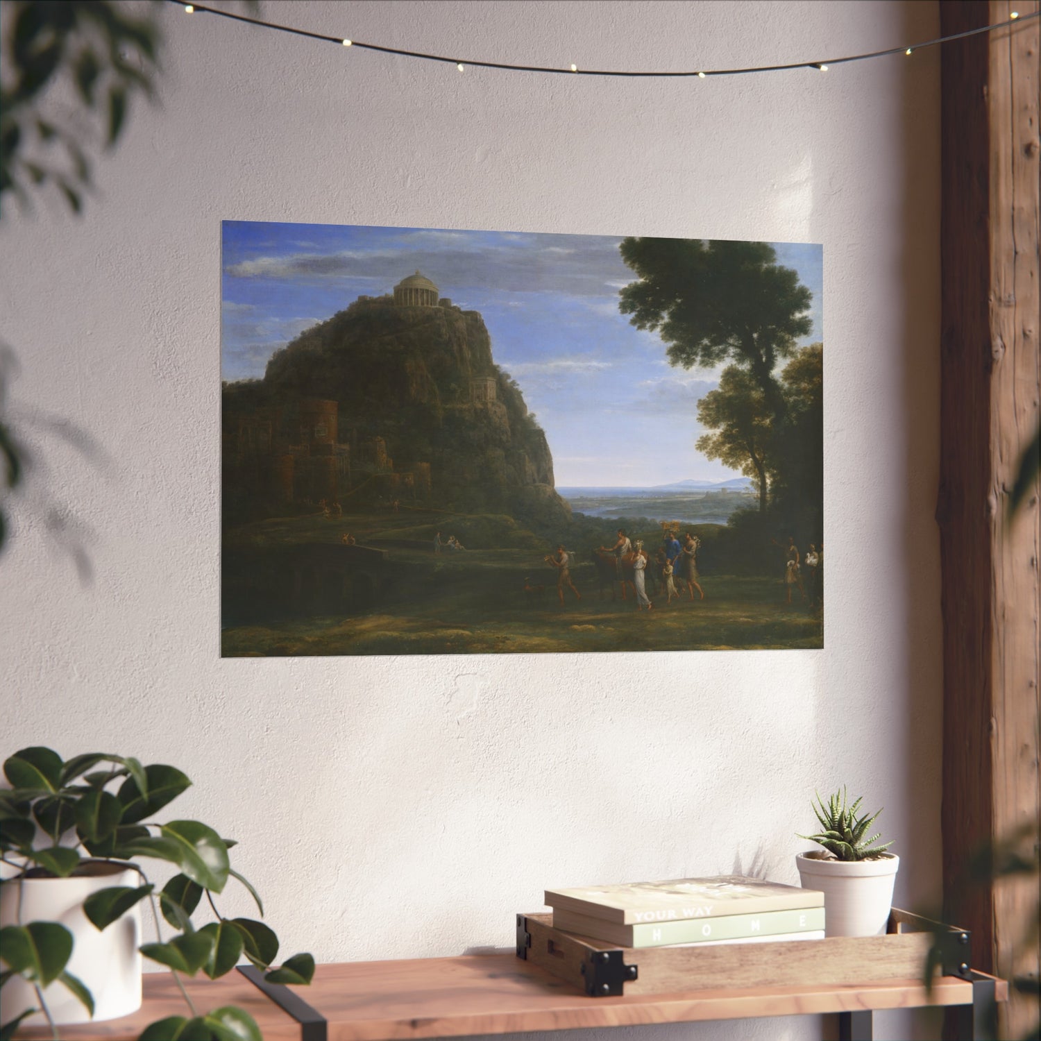 View of Delphi with a Procession - Claude Lorrain Fine Art Poster