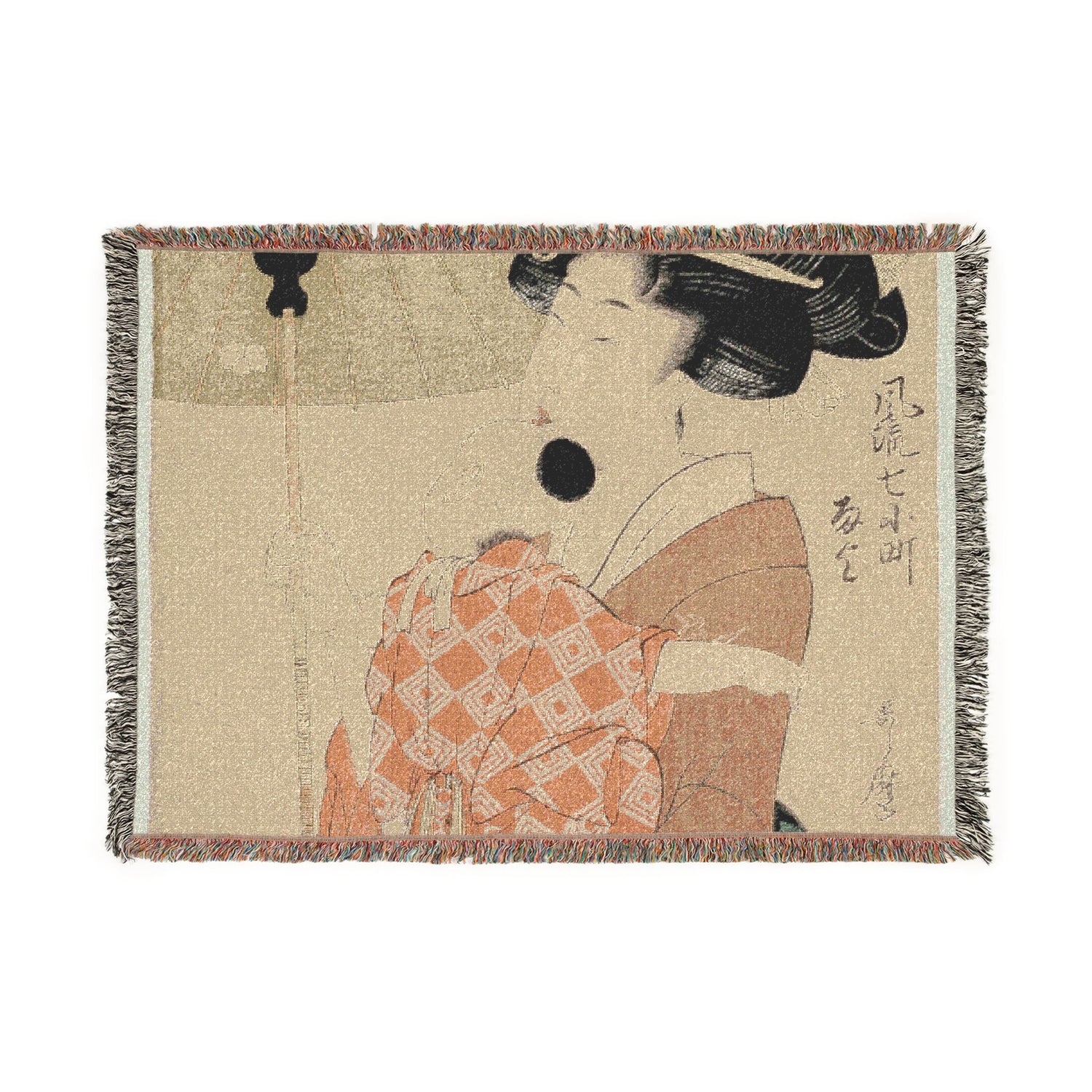 Prayers for Rain - Kitagawa Utamaro Tapestry Blanket