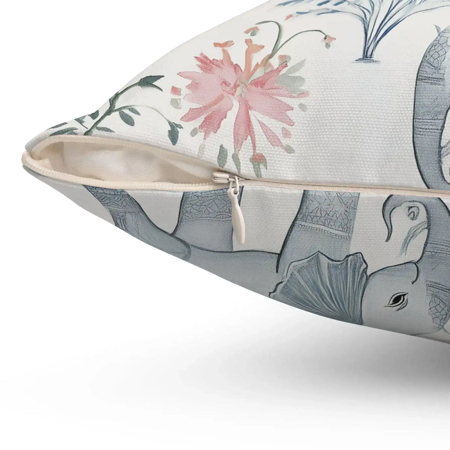 Mughal Garden Dreamscape Throw Pillow