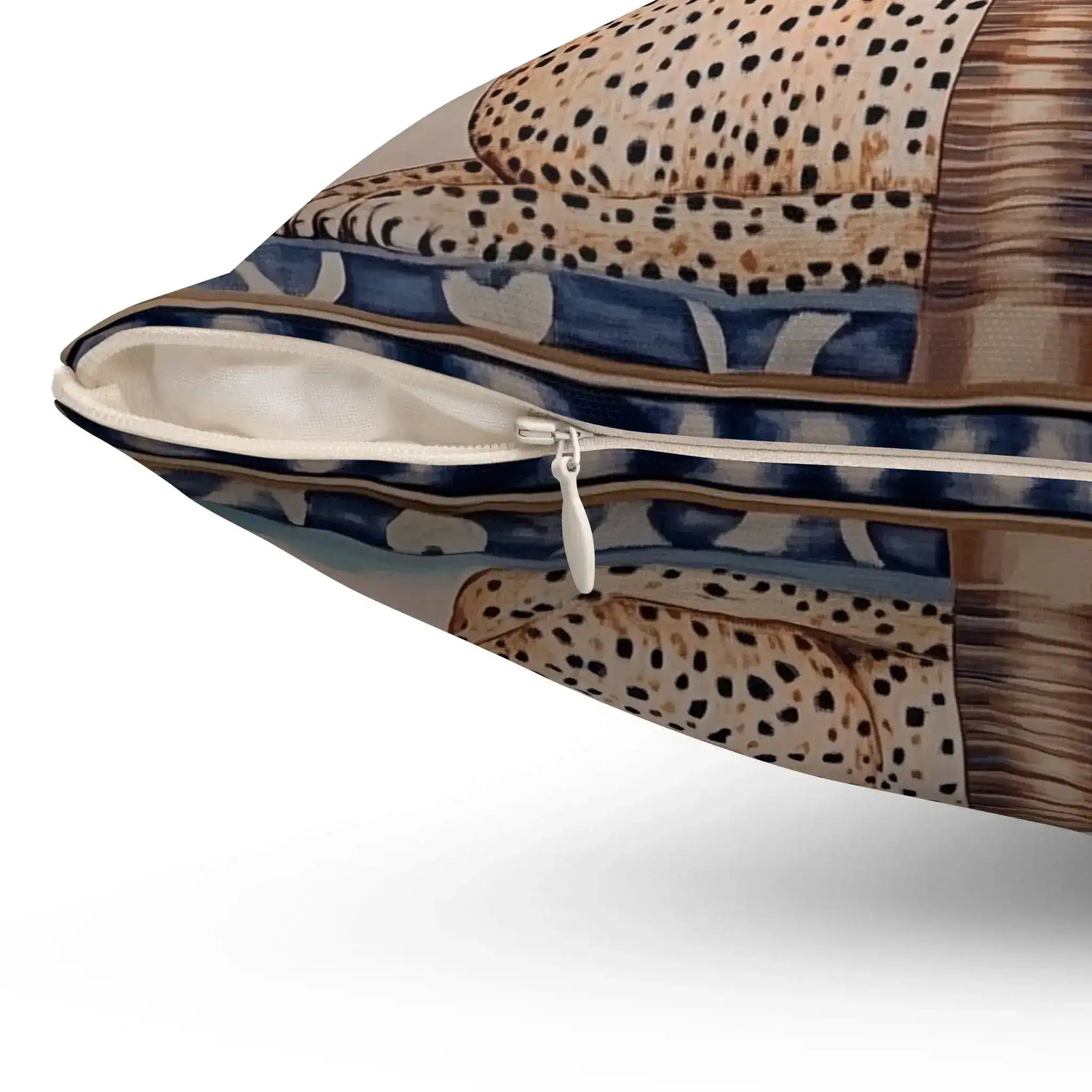 Cheetah and Palm Serenity Throw Pillow