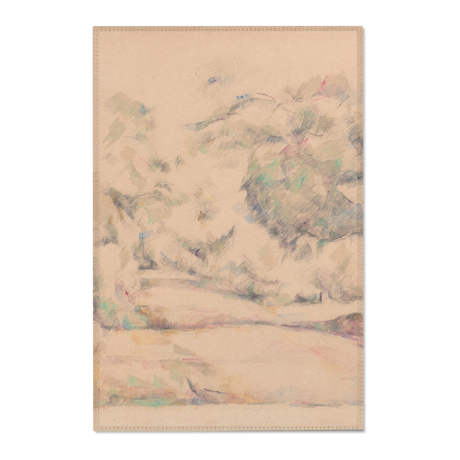 Road in Provence - Paul Cezanne Area Rug