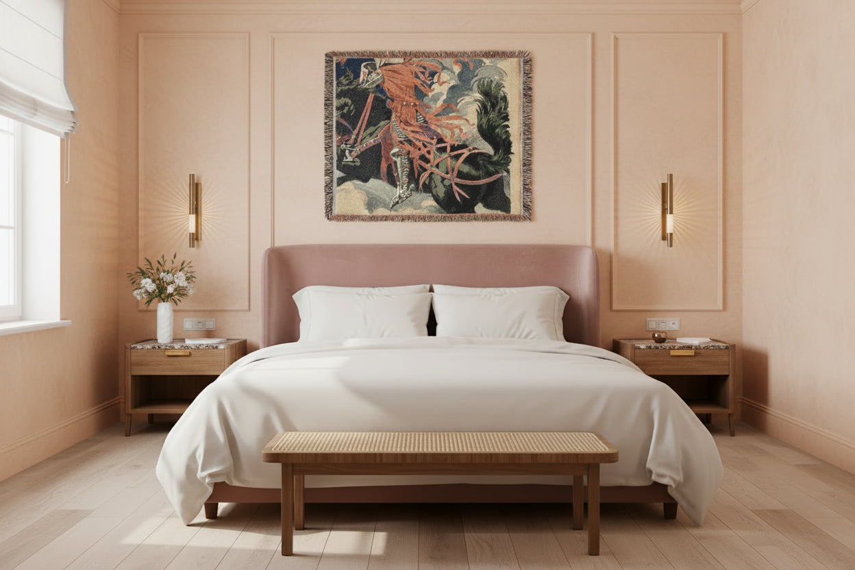 Andalusia at the Time of the Moors Right - Eugène Grasset Tapestry Blanket