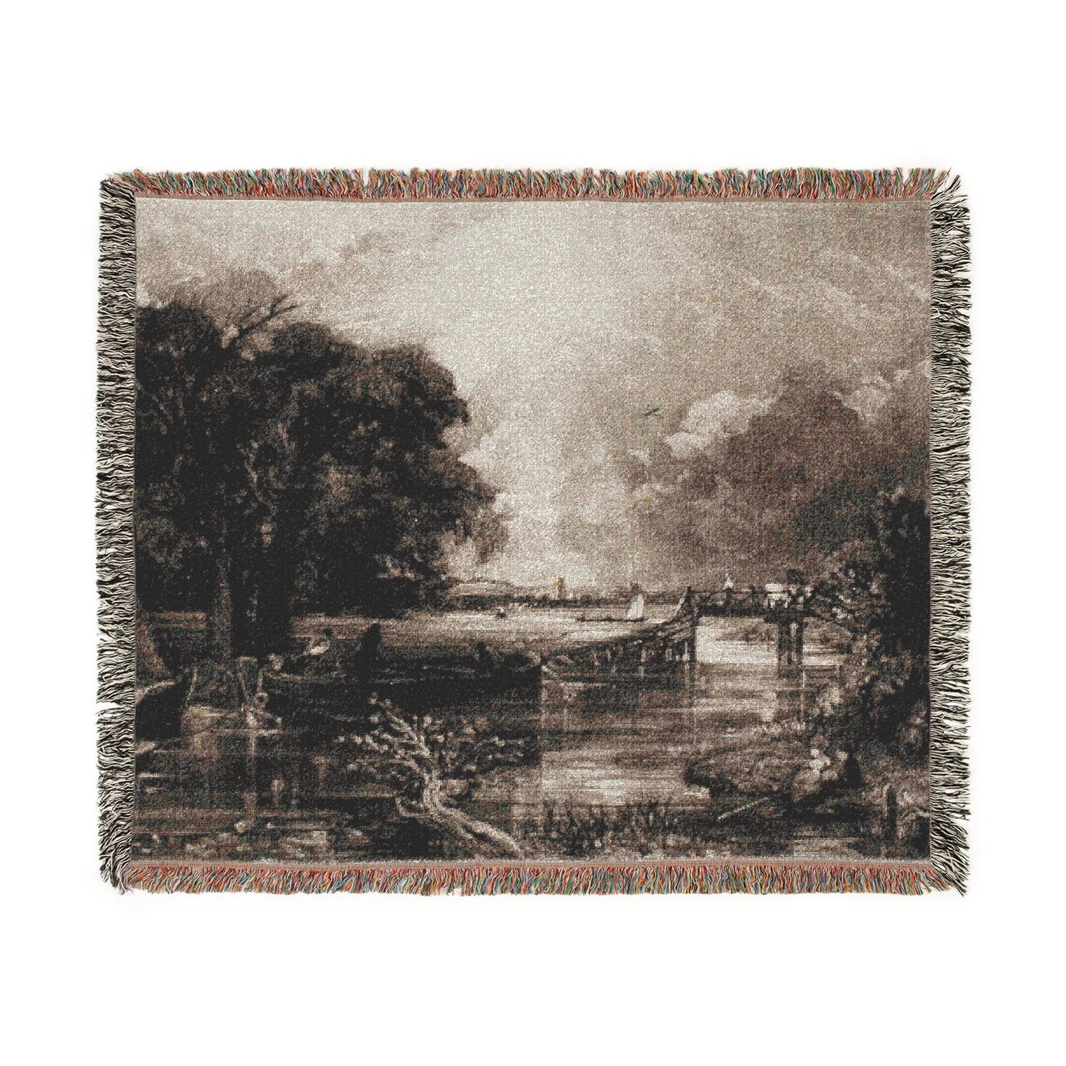 River Stour, Suffolk - David Lucas Tapestry Blanket