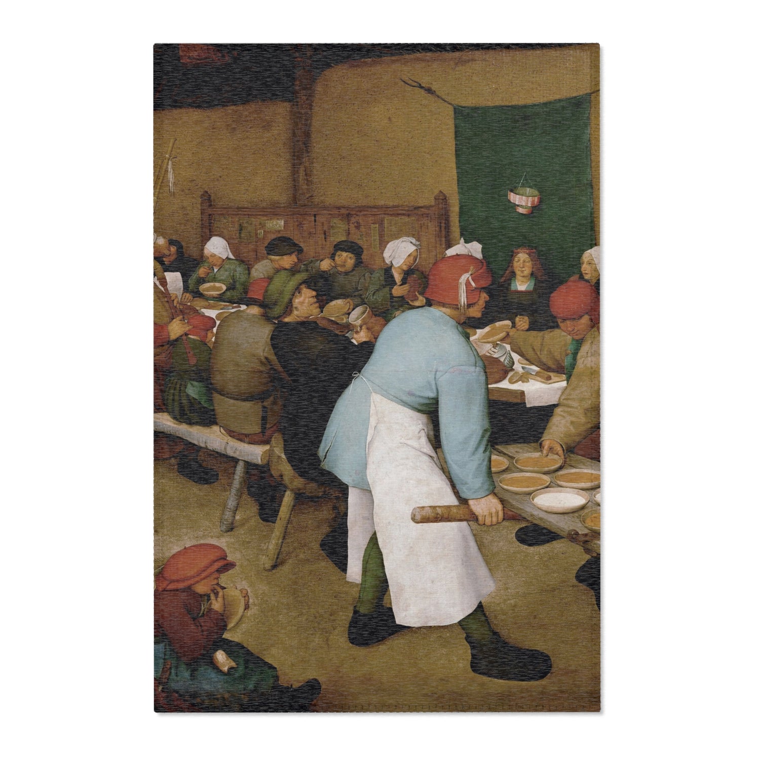 Peasant Wedding - Pieter Bruegel the Elder Area Rug