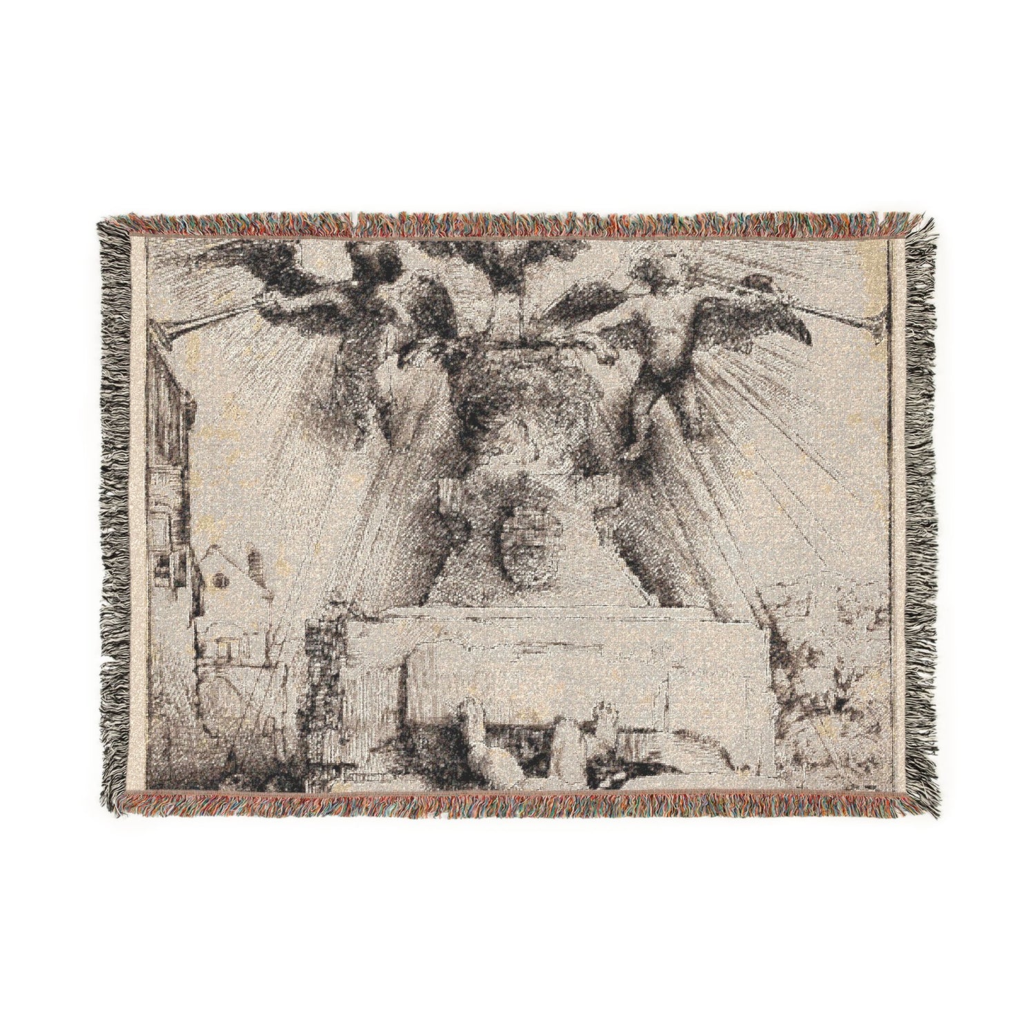 The Phoenix or the Statue Overthrown - Rembrandt van Rijn Tapestry Blanket