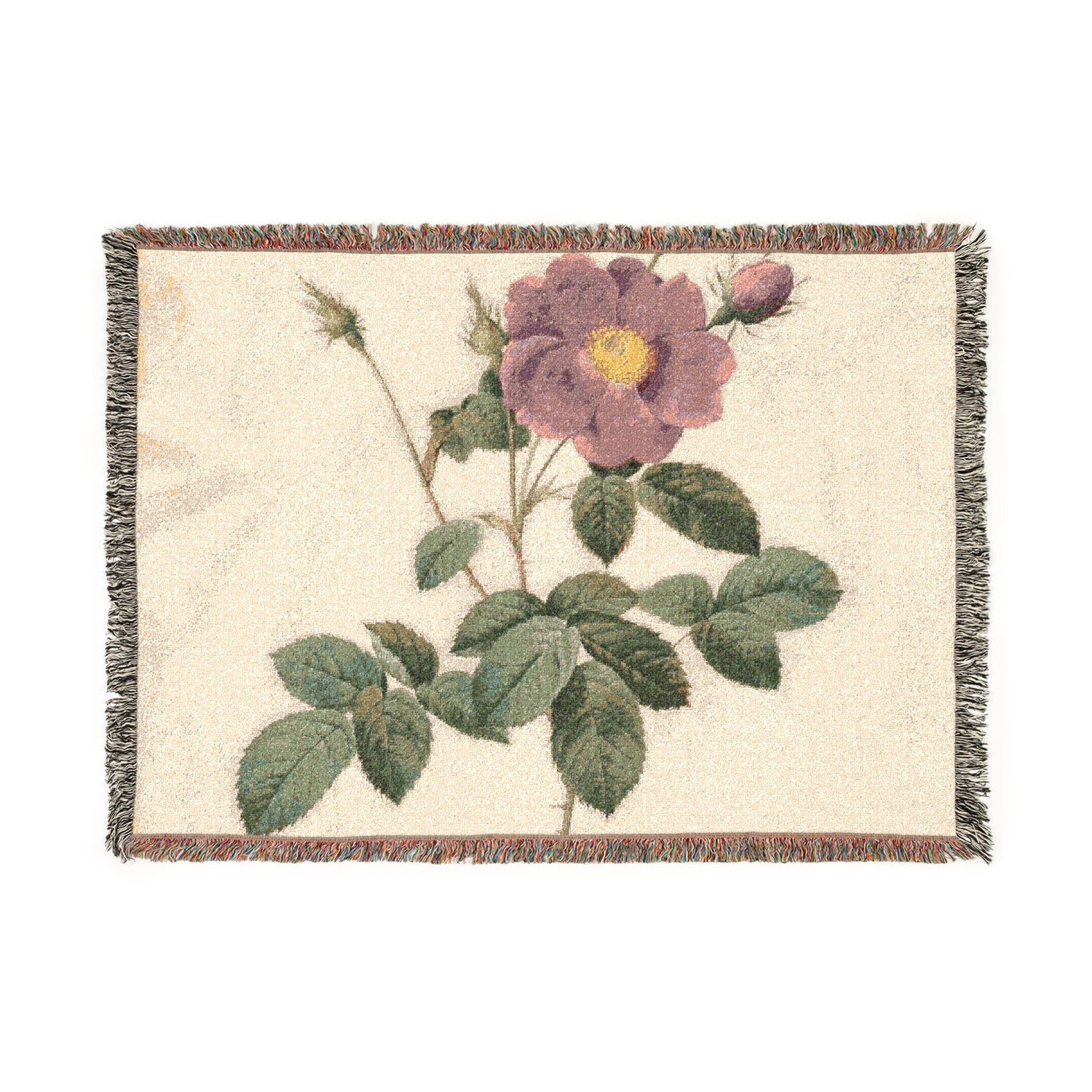 Cabbage Rose - P. J. Redouté Tapestry Blanket