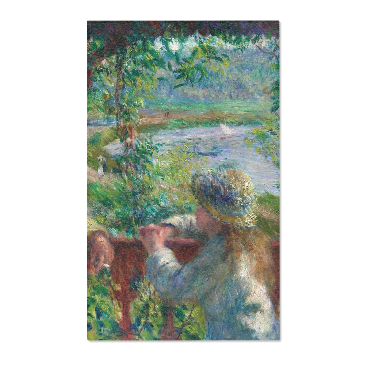 Near the Lake - Pierre-Auguste Renoir Area Rug