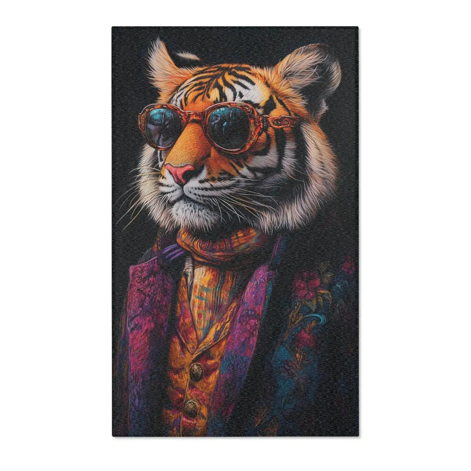 The Dapper Tiger Majestic Feline Accent Rug