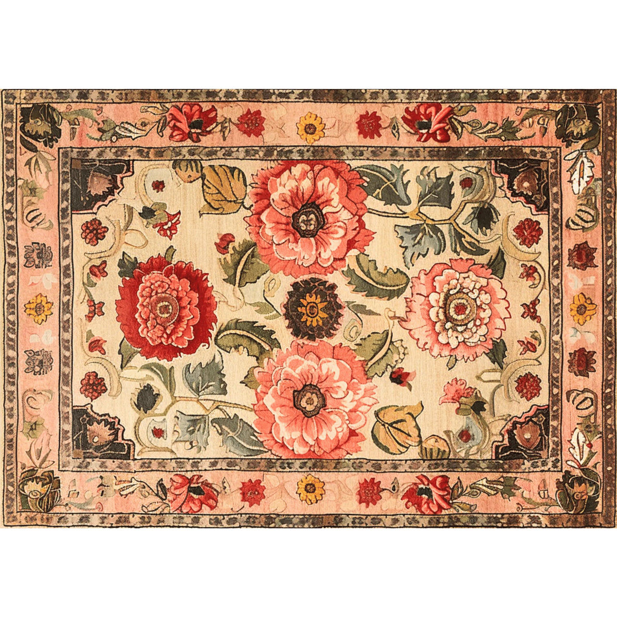 Majestic Blooms Hand Tufted Rug