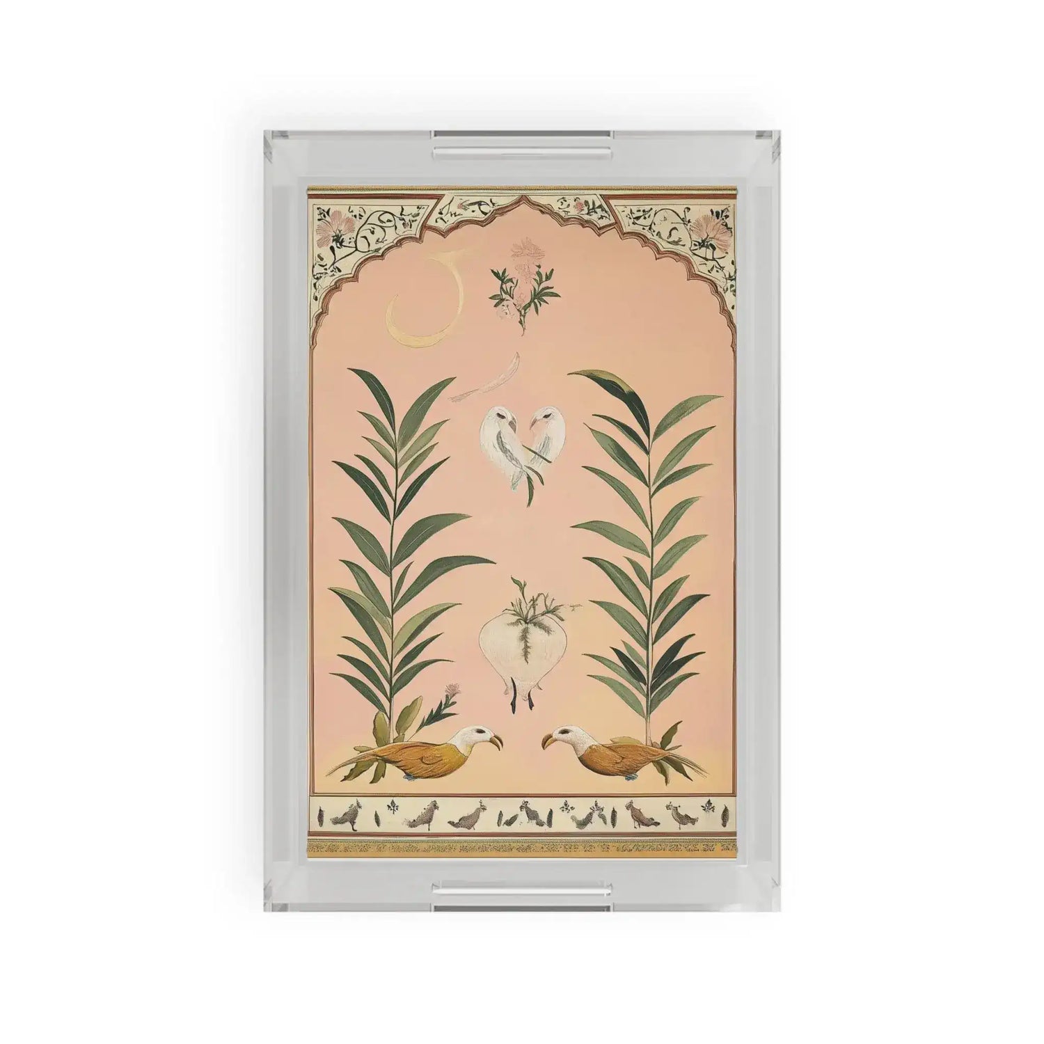 Elegant Love Birds Serving Tray