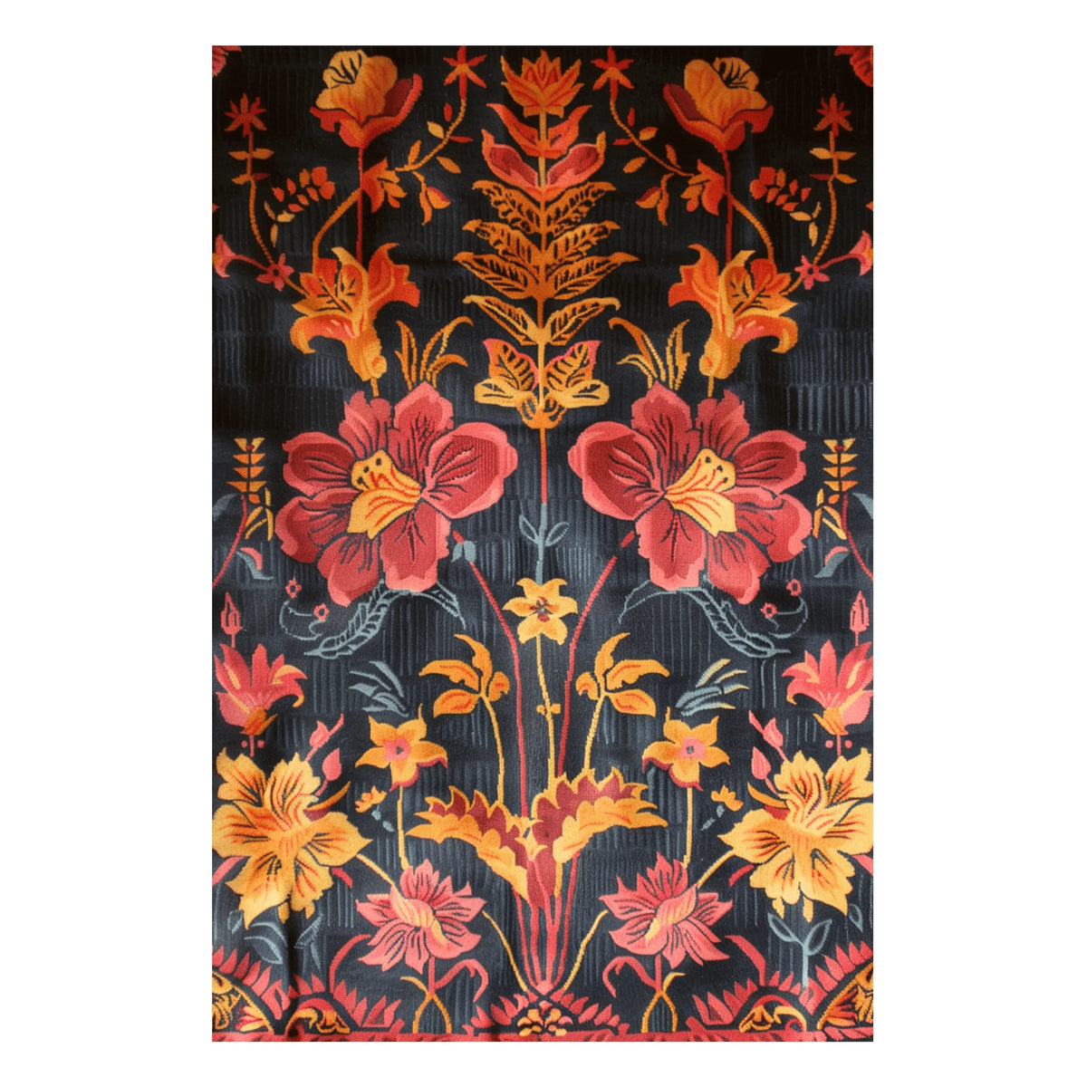 Ebony Flora Hand Tufted Rug