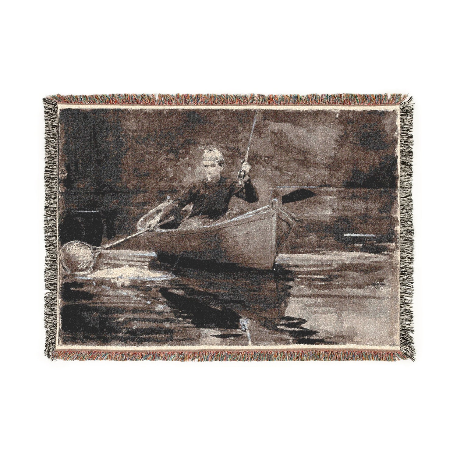 Netting the Fish - Winslow Homer Tapestry Blanket