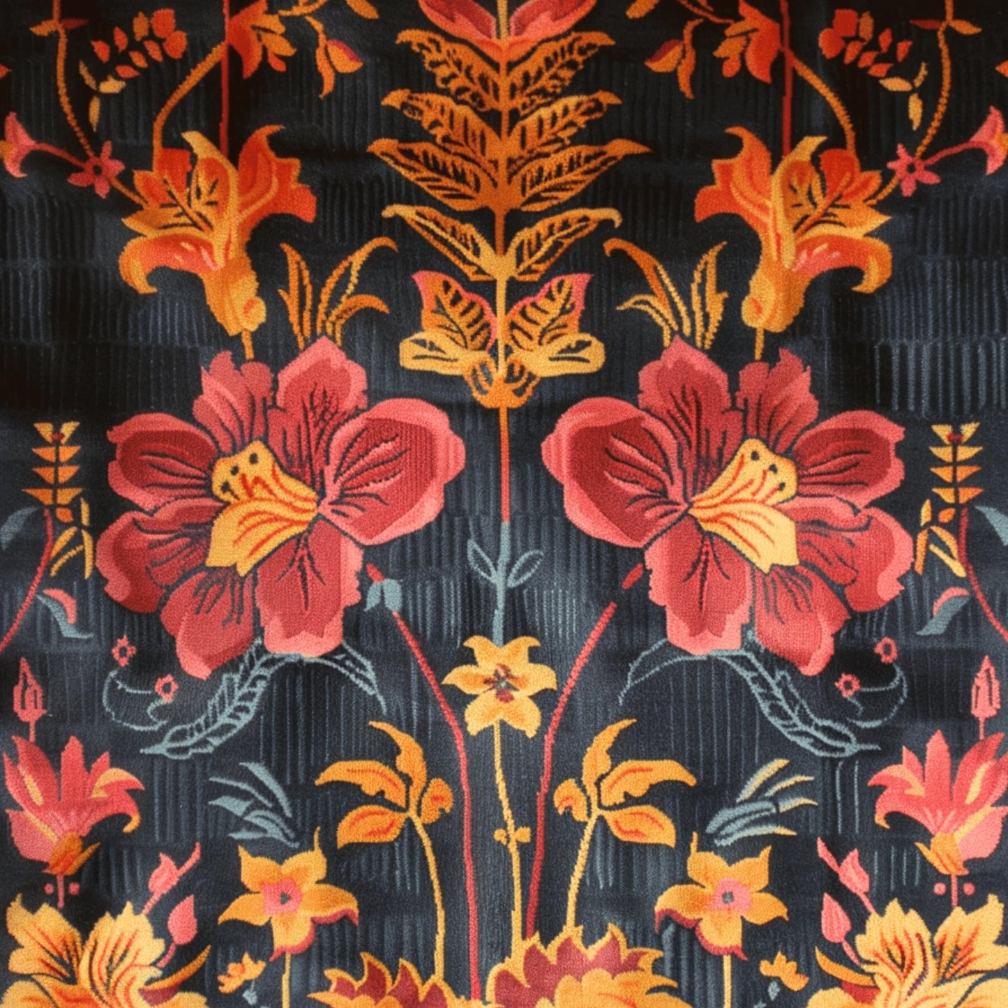 Ebony Flora Hand Tufted Rug