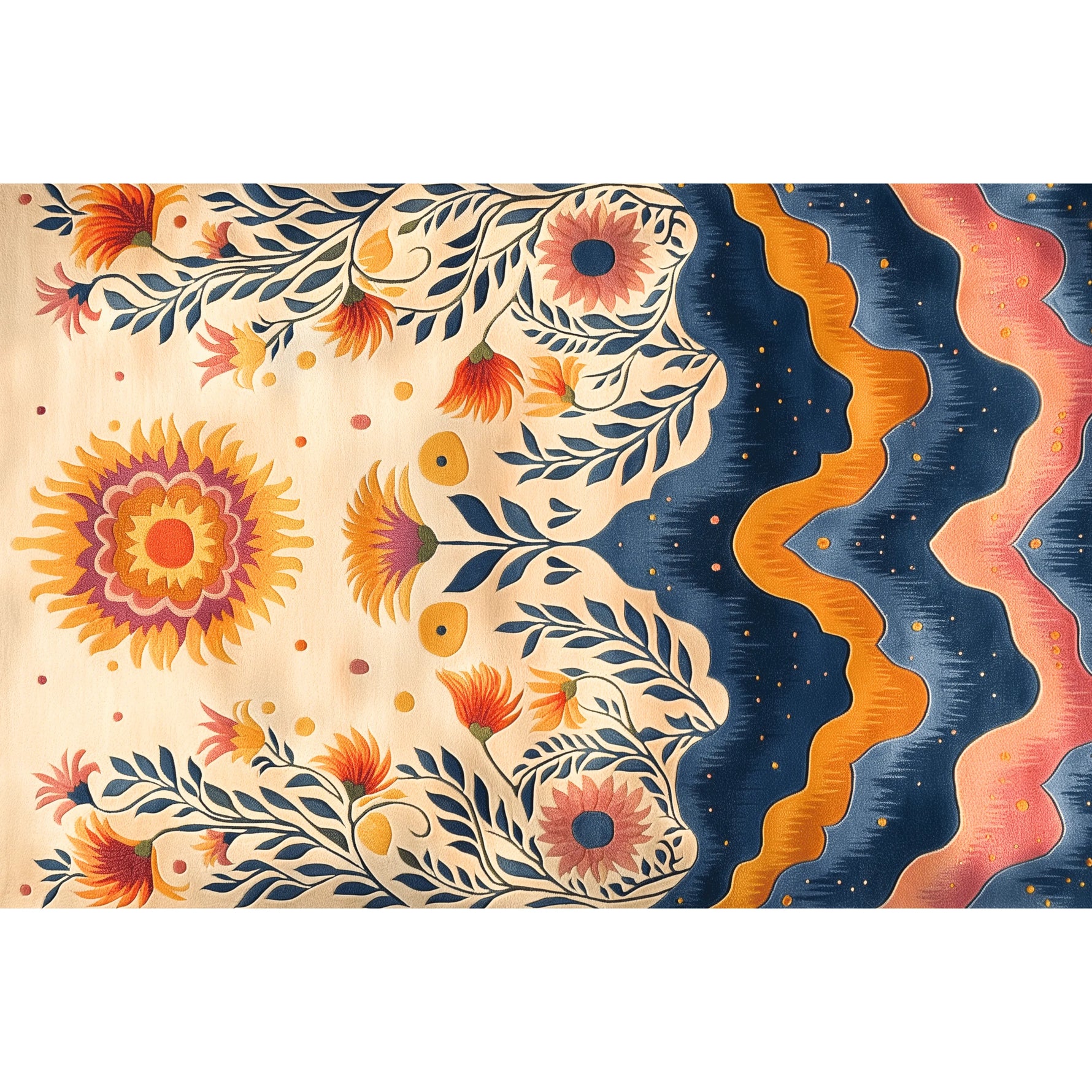 Blooming Sunscape Hand Tufted Rug