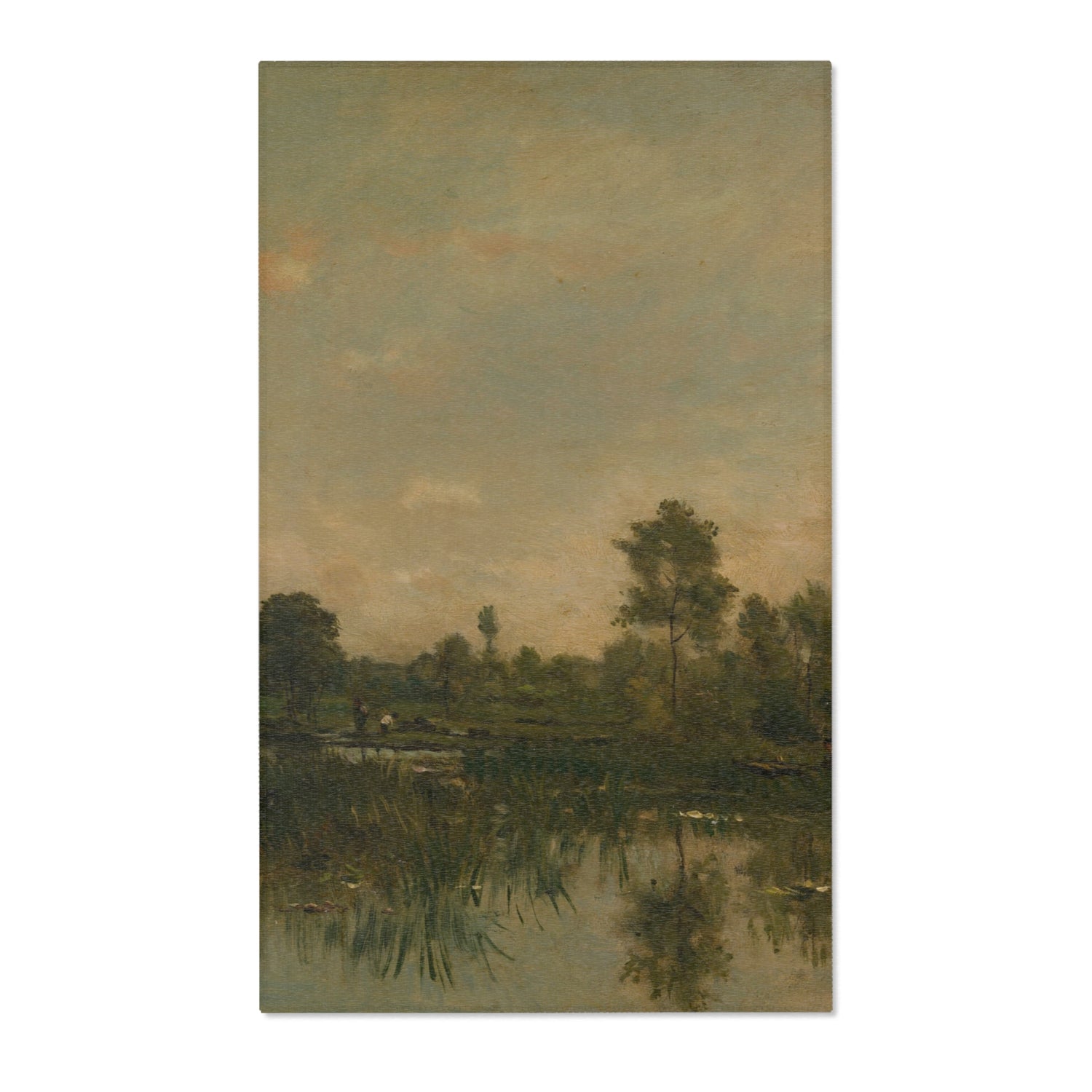 The Marsh - Charles François Daubigny Area Rug