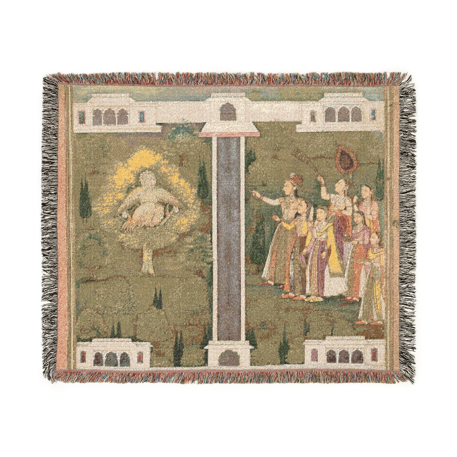Mahliqa, Daughter of the Emperor of China, Pointing at the Bird-Man Khwaja Mubarak: A Leaf from a Poetical Romance Relating to Shah Alam I (