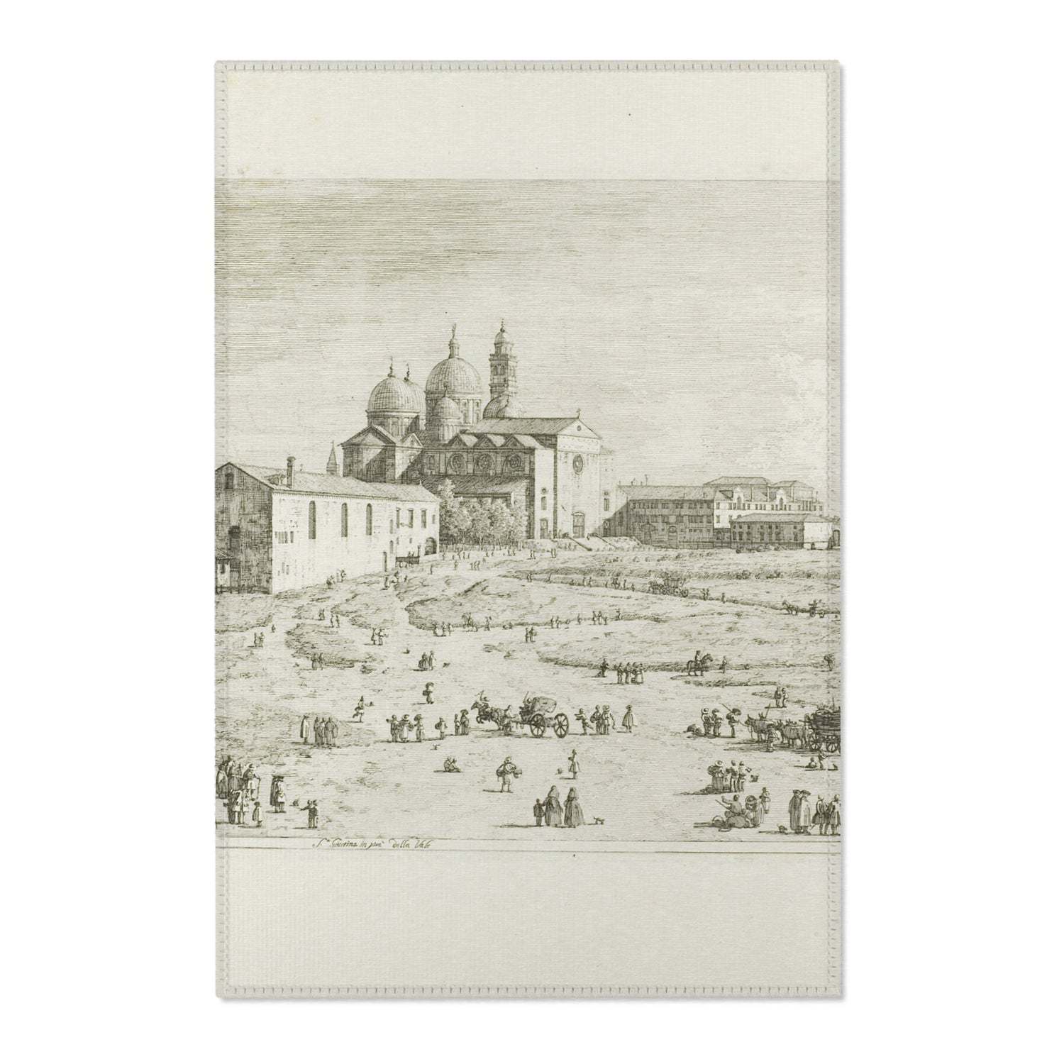 S. Giustina in Prà della Vale - Canaletto Area Rug