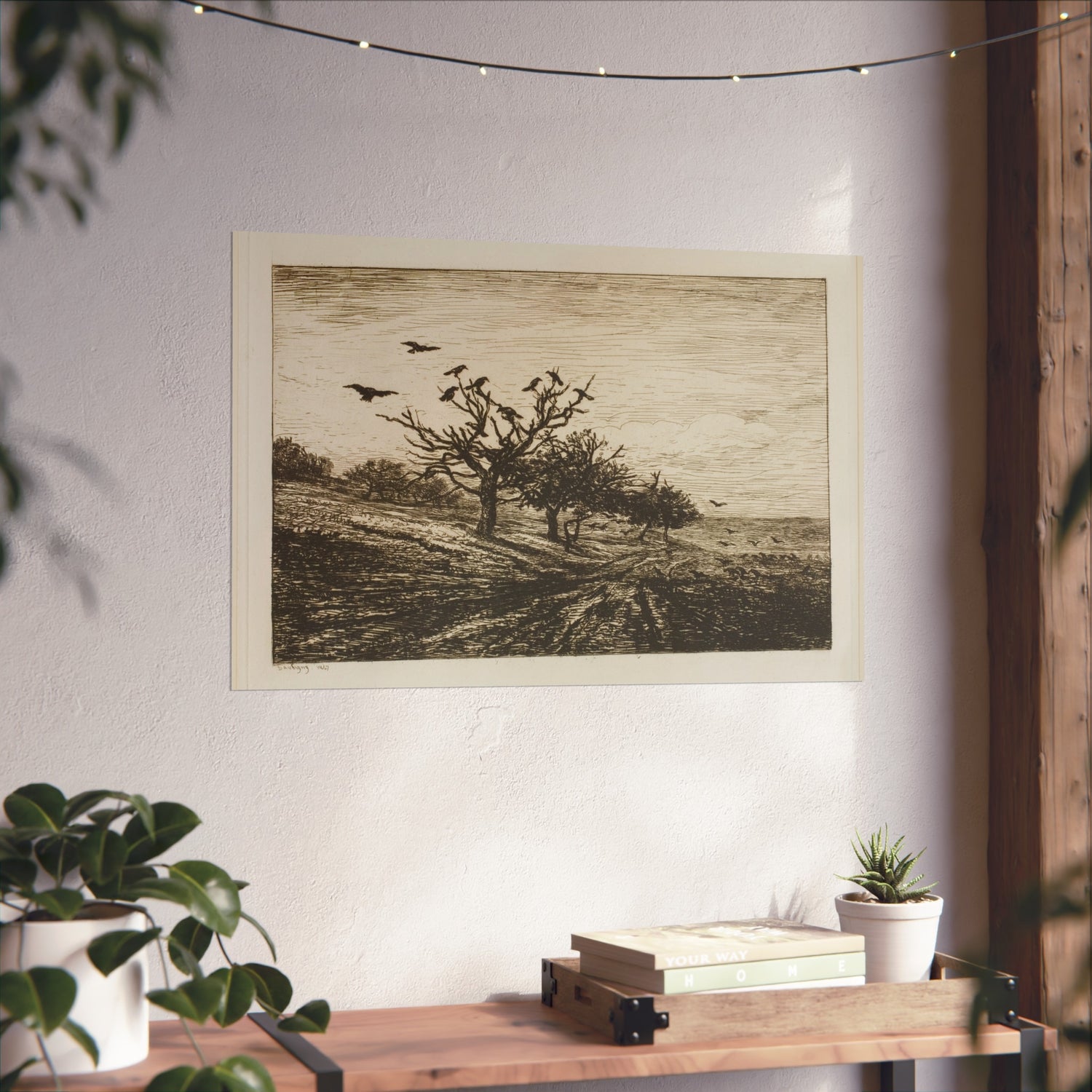 Crows in a Tree - Charles François Daubigny Fine Art Poster