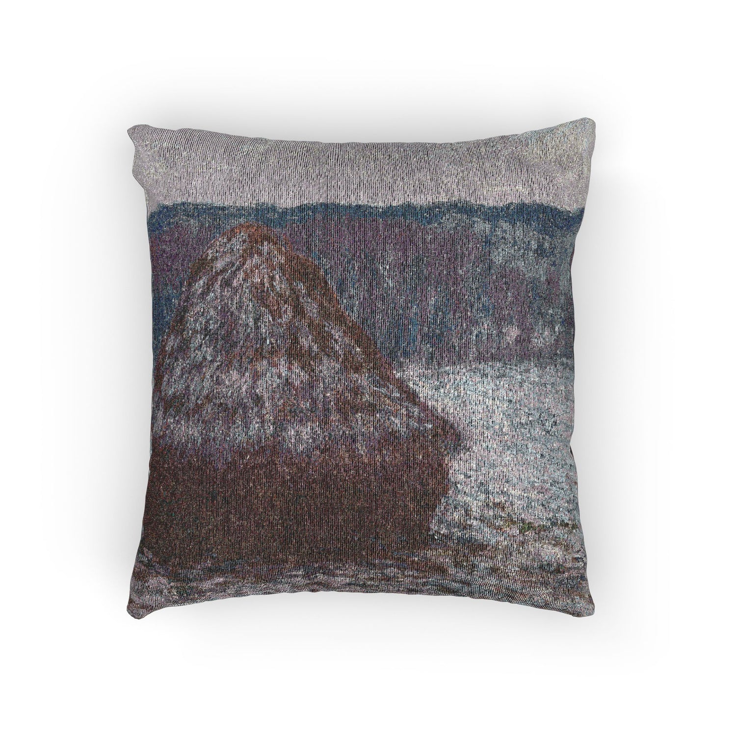 Claude Monet - Stack of Wheat | Woven Pillow