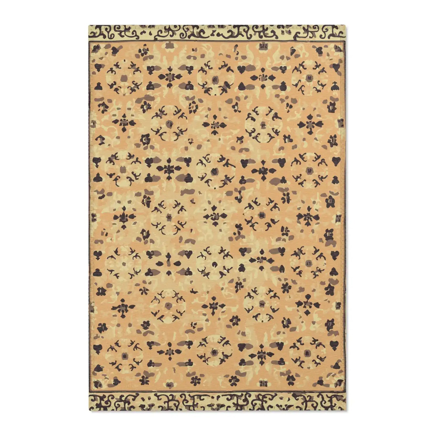 Honey Spice Medallion Accent Rug