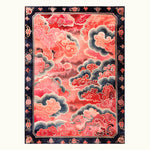 Vermilion Cloud Frame Hand Tufted Rug