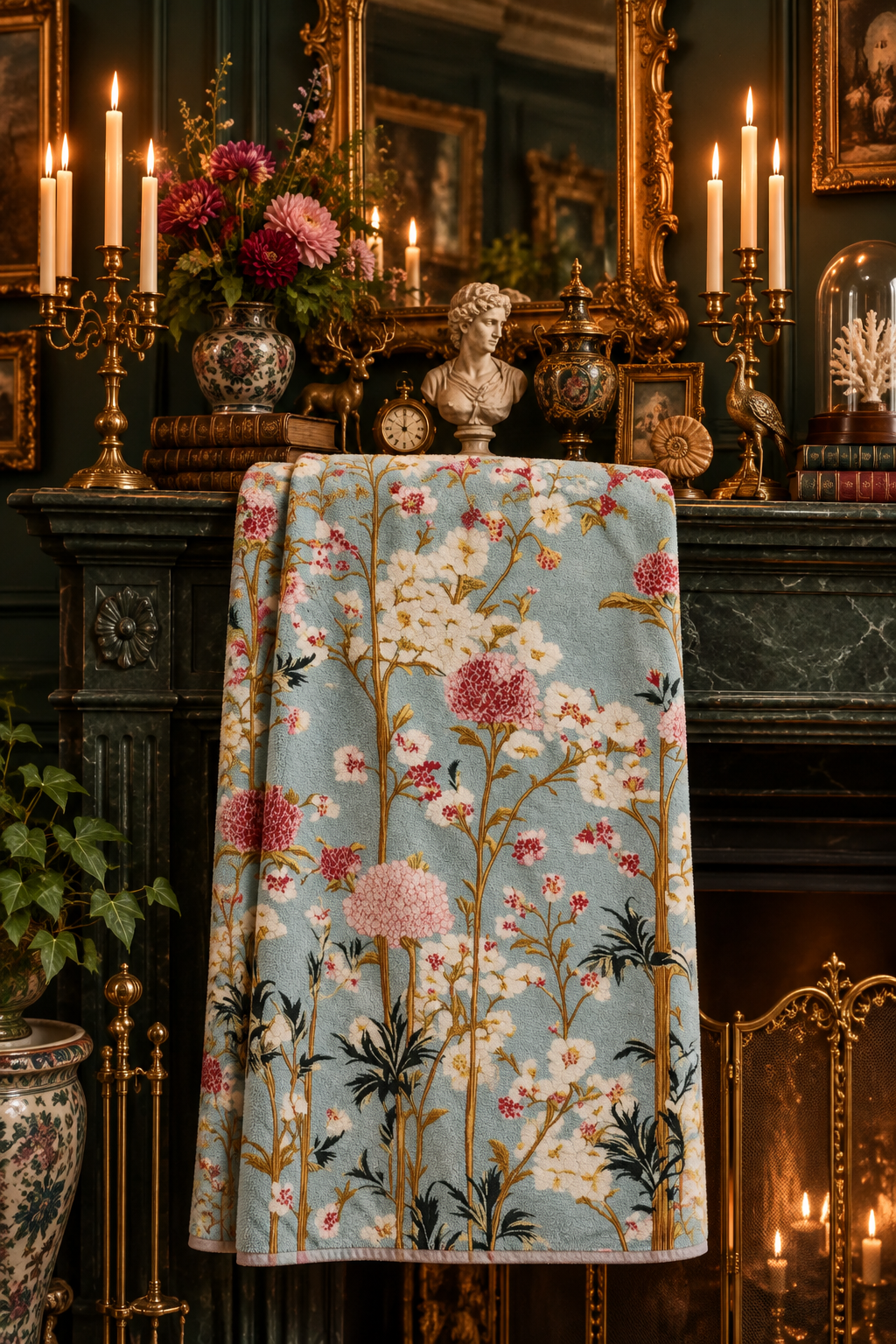 Blooming Elegance Bath Towel