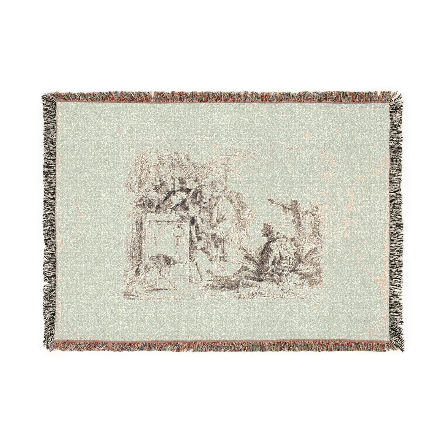 Death Giving Audience - Giovanni Battista Tiepolo Tapestry Blanket